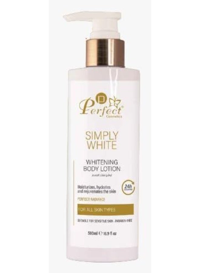 Perfect Cosmetics Simply Whitening Body Lotion, 500 ml - Image 1